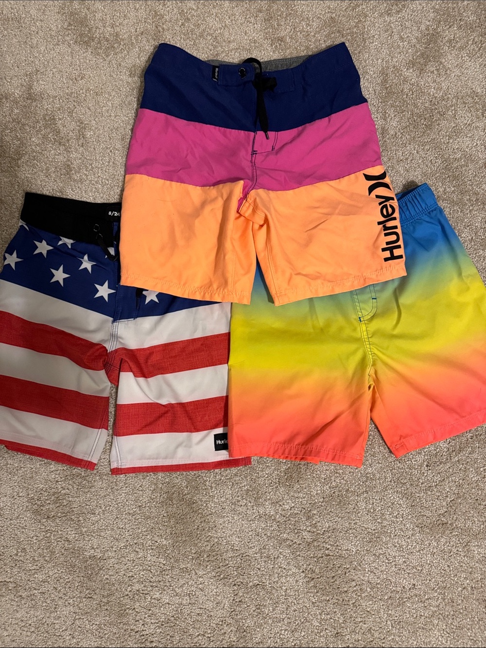 Hurley boys swim trucks SET OF 3